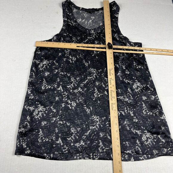 Theory Womens Abstract Print Silk Tank Top Medium Work Casual Lightweight Blouse - Picture 5 of 10